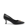 BLACK LEATHER PUMPS