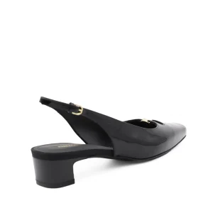 BLACK LEATHER PUMPS