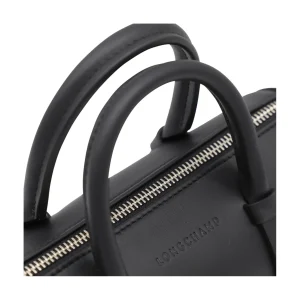 BLACK LEATHER S DAYLONG TOP HANDLE BAG
