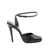 BLACK LEATHER SANDALS