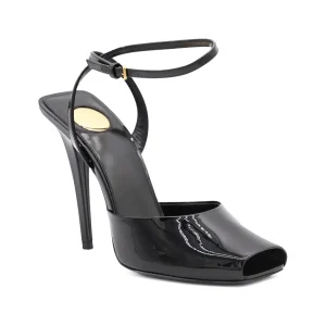 BLACK LEATHER SANDALS