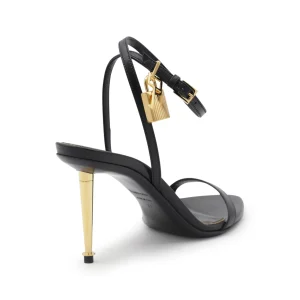 BLACK LEATHER SANDALS