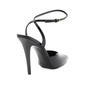 BLACK LEATHER SANDALS