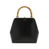 BLACK LEATHER SHOULDER BAG