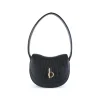 BLACK LEATHER SHOULDER BAG