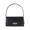 BLACK LEATHER SHOULDER BAG