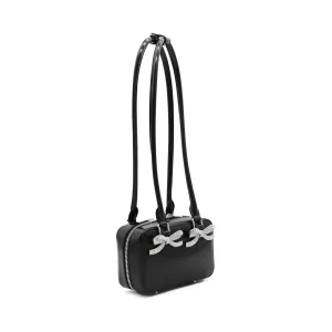 BLACK LEATHER SHOULDER BAG