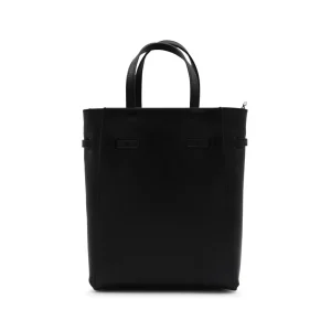 BLACK LEATHER VOYOU MINI TOTES