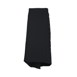 BLACK MIDI SKIRT