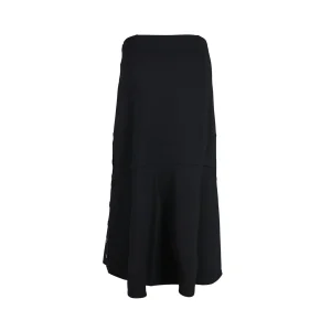 BLACK MIDI SKIRT