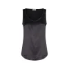 BLACK SILK BLEND TANK TOP