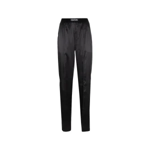 BLACK SILK PANTS