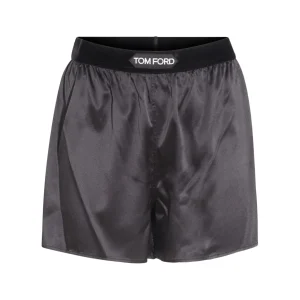 BLACK SILK SHORT