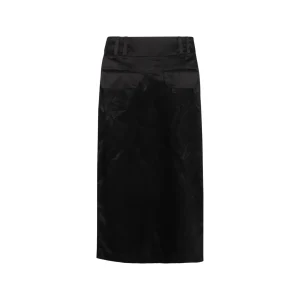 BLACK SILK SKIRT