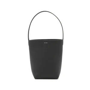 BLACK SMALL N/S PARK LEATHER TOTE BAG
