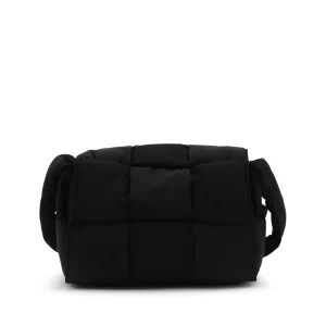 BLACK SMALL PADDED CASSETTE BAG