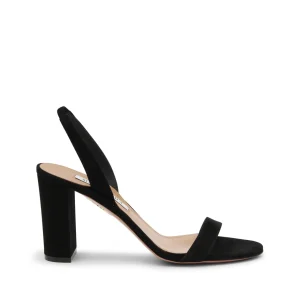 BLACK SUEDE SANDALS
