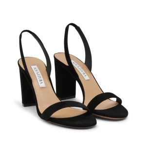 BLACK SUEDE SANDALS