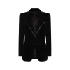BLACK VISCOSE BLAZER
