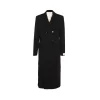 BLACK VISCOSE COAT
