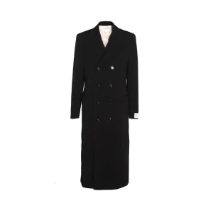BLACK VISCOSE COAT