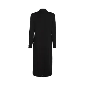BLACK VISCOSE COAT