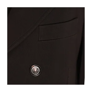 BLACK VISCOSE COAT