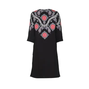 BLACK VISCOSE DRESS