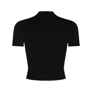 BLACK VISCOSE KNITWEAR