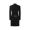 BLACK VISCOSE MINI DRESS