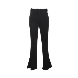 BLACK VISCOSE PANTS