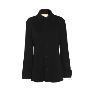 BLACK VISCOSE SHIRT