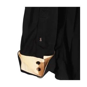 BLACK VISCOSE SHIRT