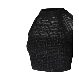 BLACK VISCOSE TOP