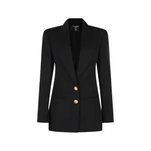 BLACK WOOL BLAZER