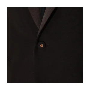 BLACK WOOL BLEND BLAZER