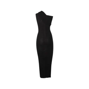 BLACK WOOL DRESS