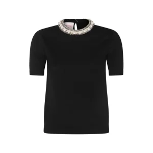 BLACK WOOL KNITWEAR