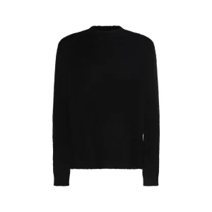 BLACK WOOL KNITWEAR