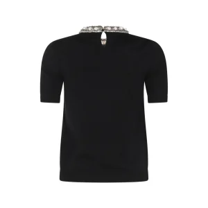 BLACK WOOL KNITWEAR