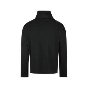 BLACK WOOL KNITWEAR