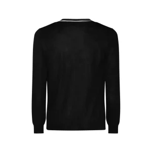 BLACK WOOL KNITWEAR
