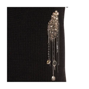 BLACK WOOL KNITWEAR