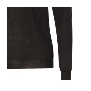 BLACK WOOL KNITWEAR
