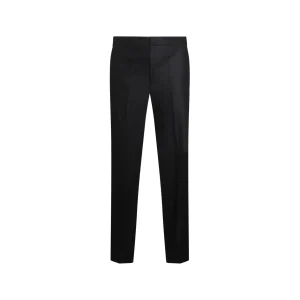 BLACK WOOL PANTS