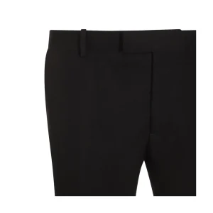 BLACK WOOL PANTS