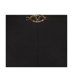 BLACK WOOL SHORTS