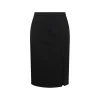 BLACK WOOL SKIRT