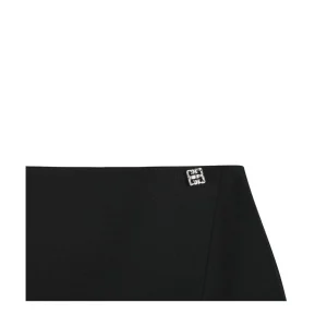 BLACK WOOL SKIRT