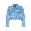 BLUE COTTON CASUAL JACKET